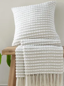 Catherine Lansfield Stab Stitch Throw
