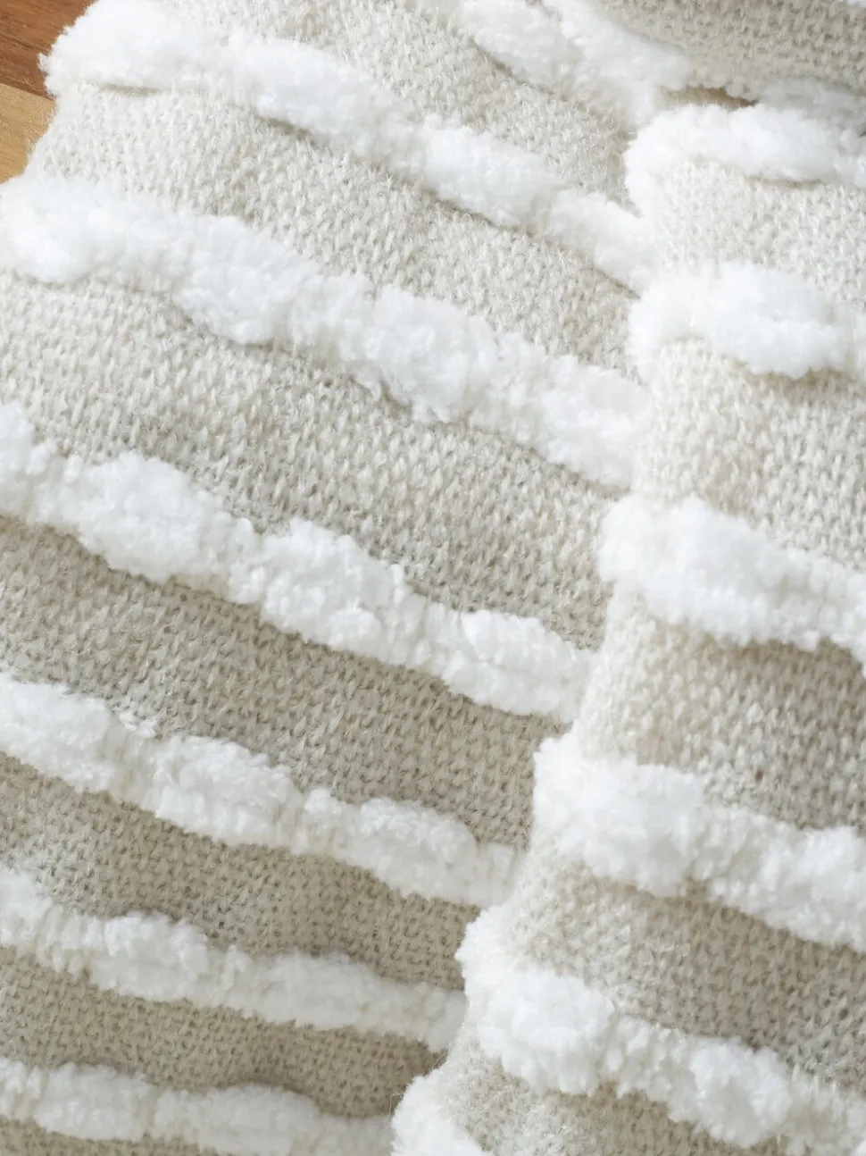 Catherine Lansfield Stab Stitch Throw