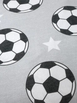 Catherine Lansfield superzacht 100% katoenen hoeslaken met voetbalprint