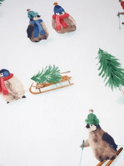 Catherine Lansfield Superzacht 100% geborsteld katoenen Kerstmis Penguin Dekbedovertrek Set