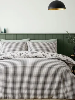 Catherine Lansfield Supersoft 100% geborsteld katoenen Alpine Village dekbedovertrekset
