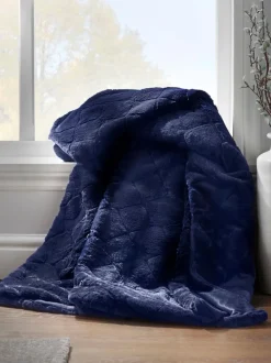 Catherine Lansfield Teddy behaaglijke en zachte geruite bedloper van fleece