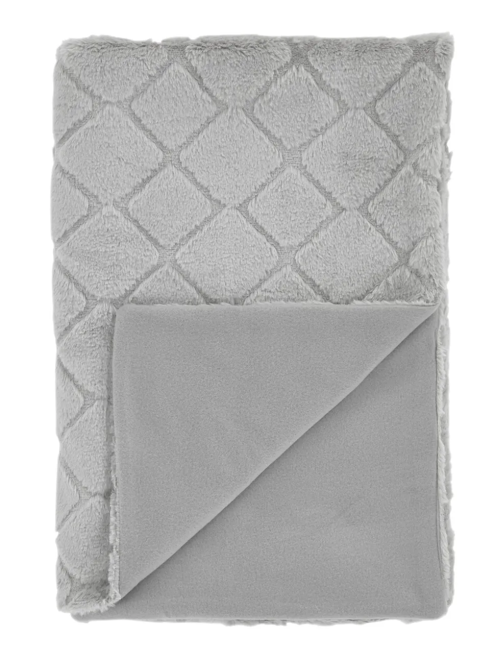 Catherine Lansfield Teddy behaaglijke en zachte geruite bedloper van fleece