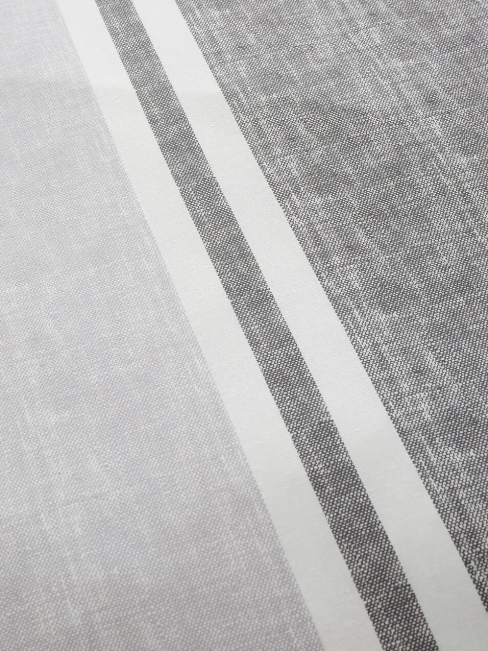 Catherine Lansfield Textured Banded Stripe Reversible Duvet Cover Set
