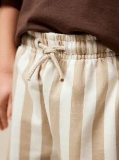 Cement/Ecru Stripe - Jersey short (3 mnd-7 jr)