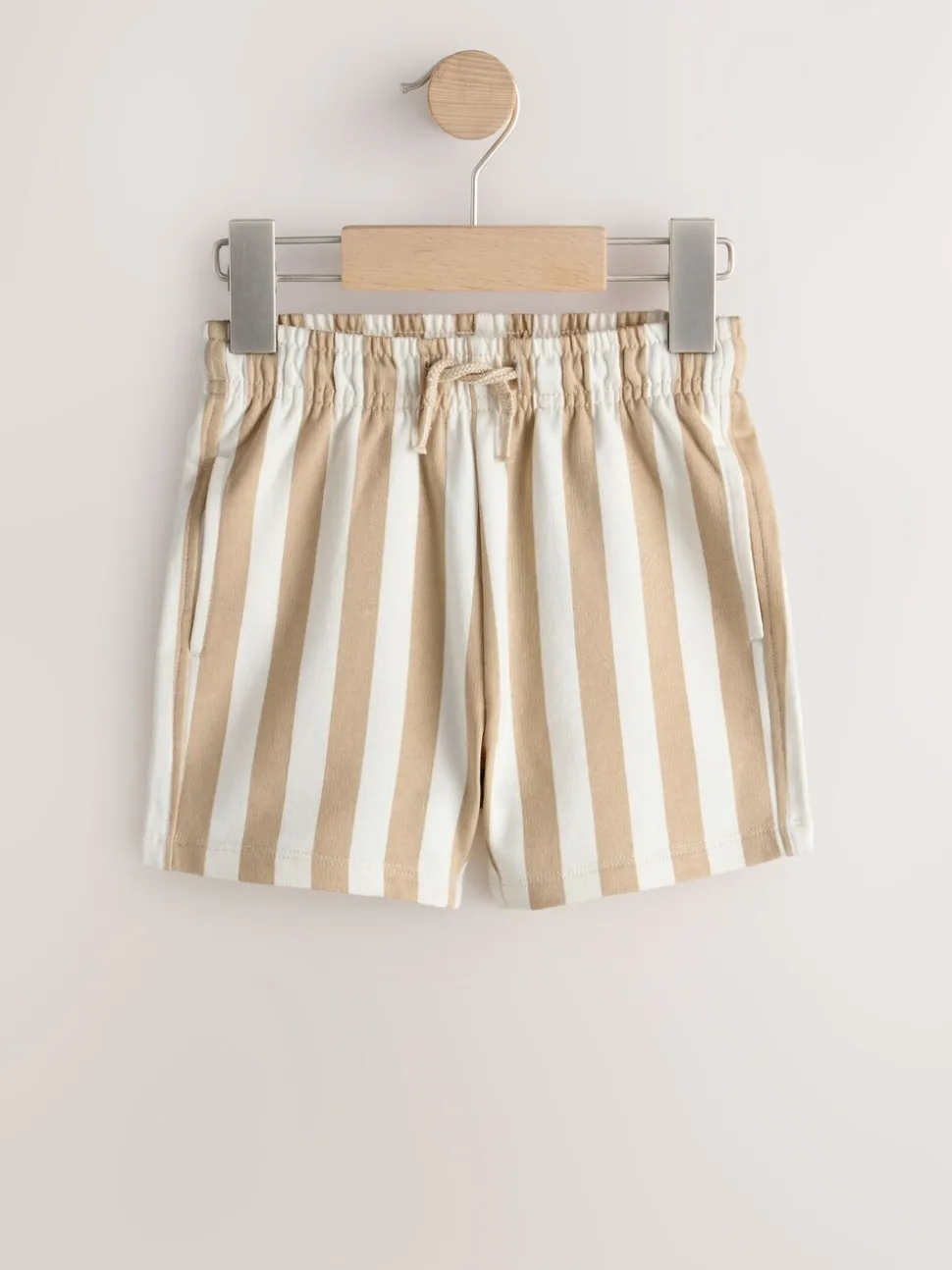 Cement/Ecru Stripe - Jersey short (3 mnd-7 jr)
