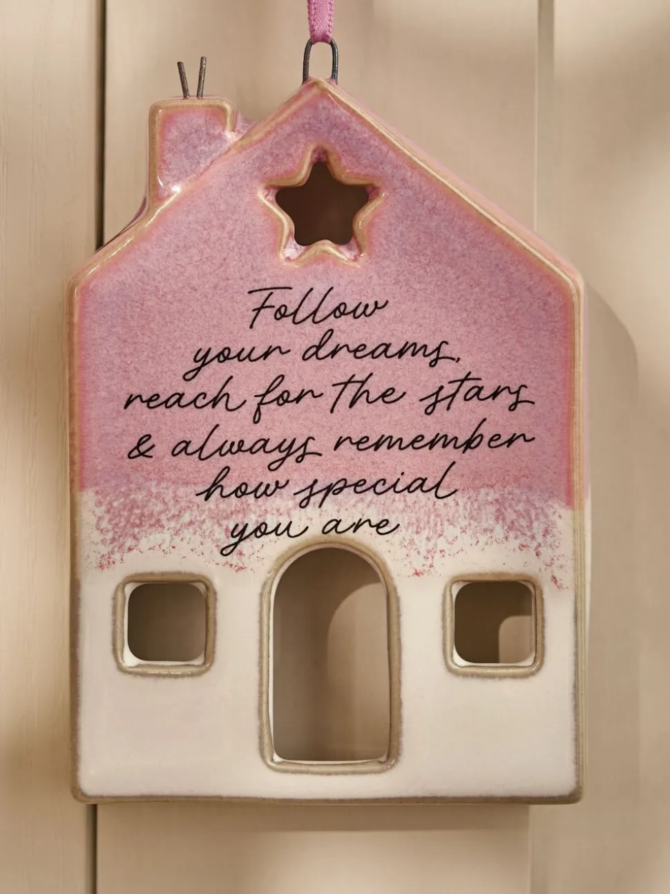 Ceramic House Hanging Decoration