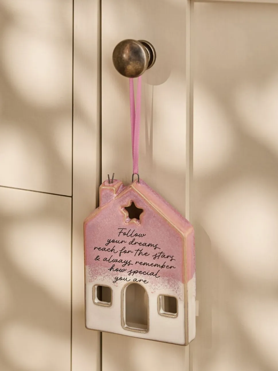 Ceramic House Hanging Decoration