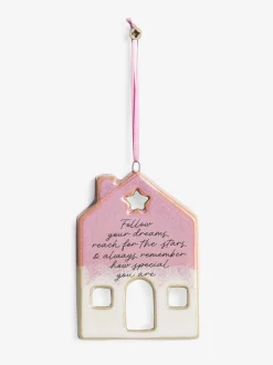 Ceramic House Hanging Decoration