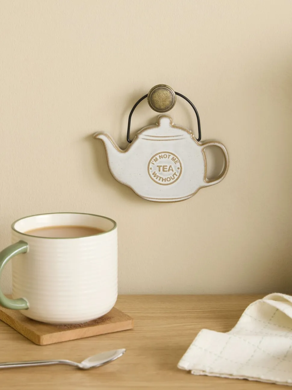 Ceramic Not Me Without Tea Hanging Decoration