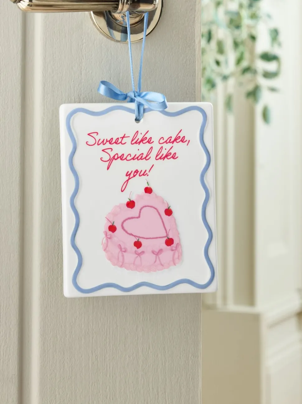 Ceramic Sweet Like Cake Hanging Decoration