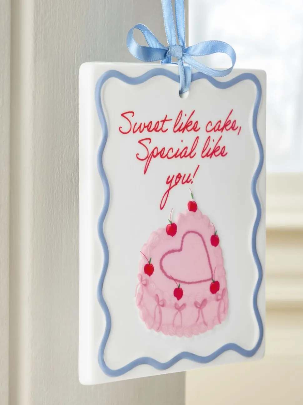 Ceramic Sweet Like Cake Hanging Decoration