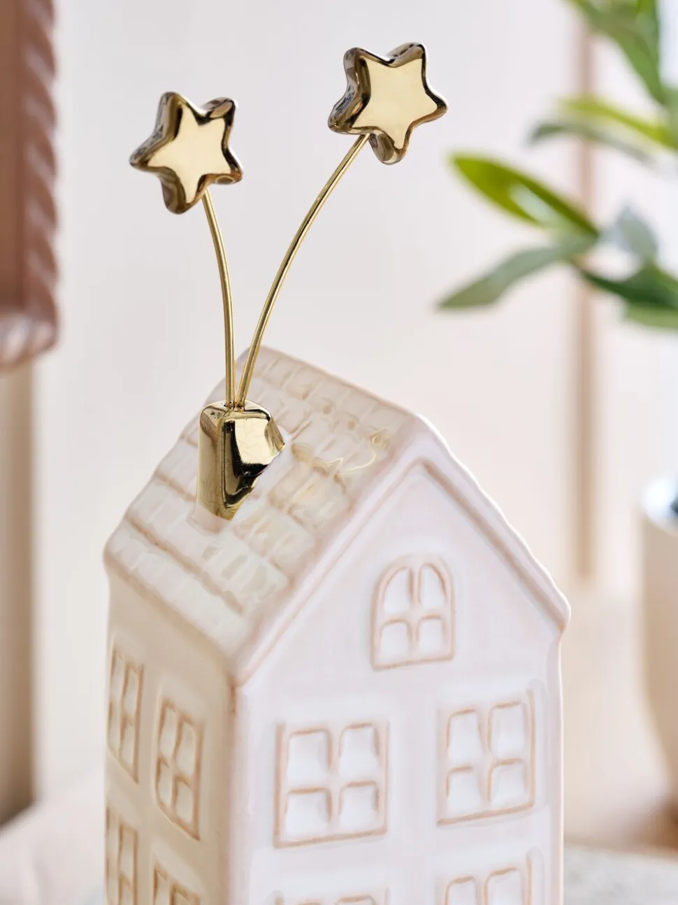 Ceramic Winter House Ornament
