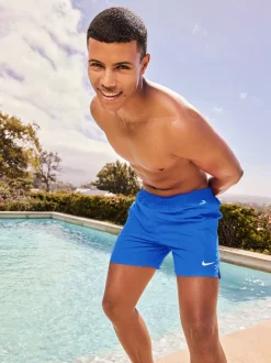 Chambray blauw - 5 inch - Nike Essential volley-zwemshort