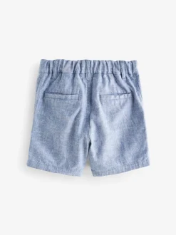 Chambray blauw - Chinoshort (3 mnd-7 jr)