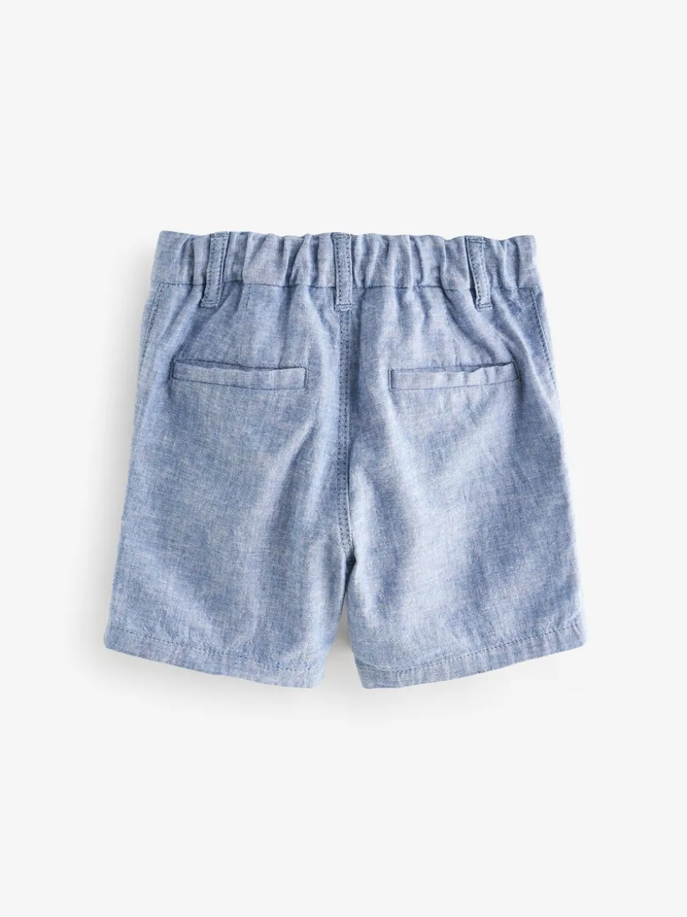 Chambray blauw - Chinoshort (3 mnd-7 jr)