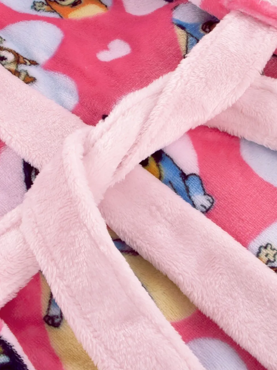 Character Bluey And Bingo Hearts Dressing Gown