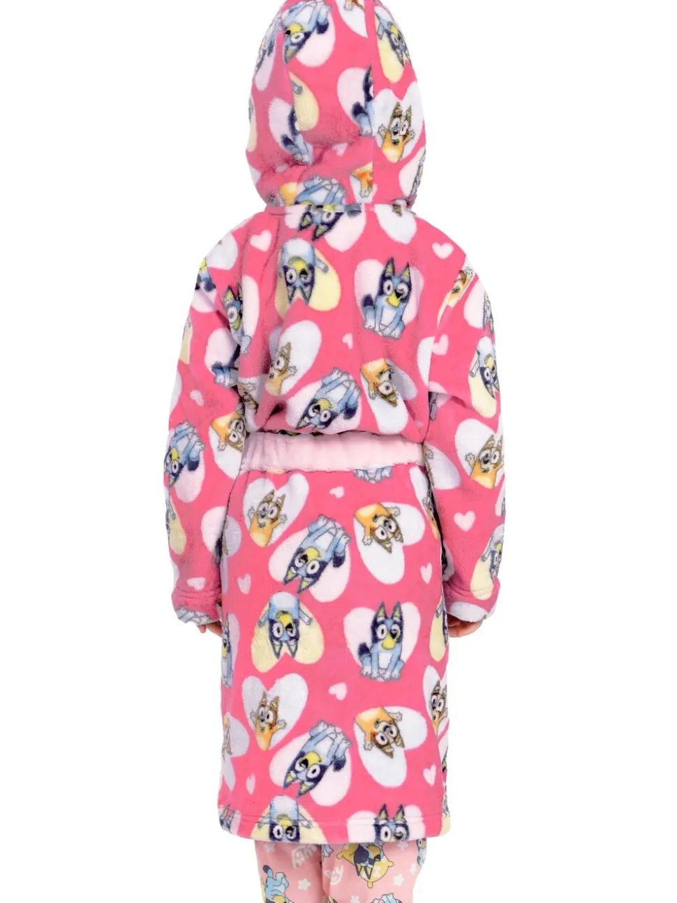 Character Bluey And Bingo Hearts Dressing Gown