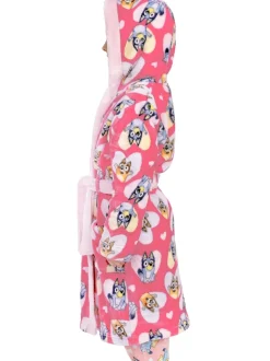 Character Bluey And Bingo Hearts Dressing Gown