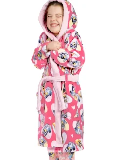 Character Bluey And Bingo Hearts Dressing Gown
