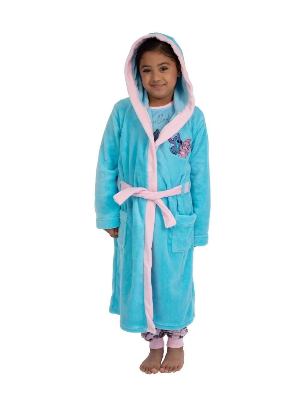 Character Disney Lilo And Stitch Dressing Gown And Pyjamas Set