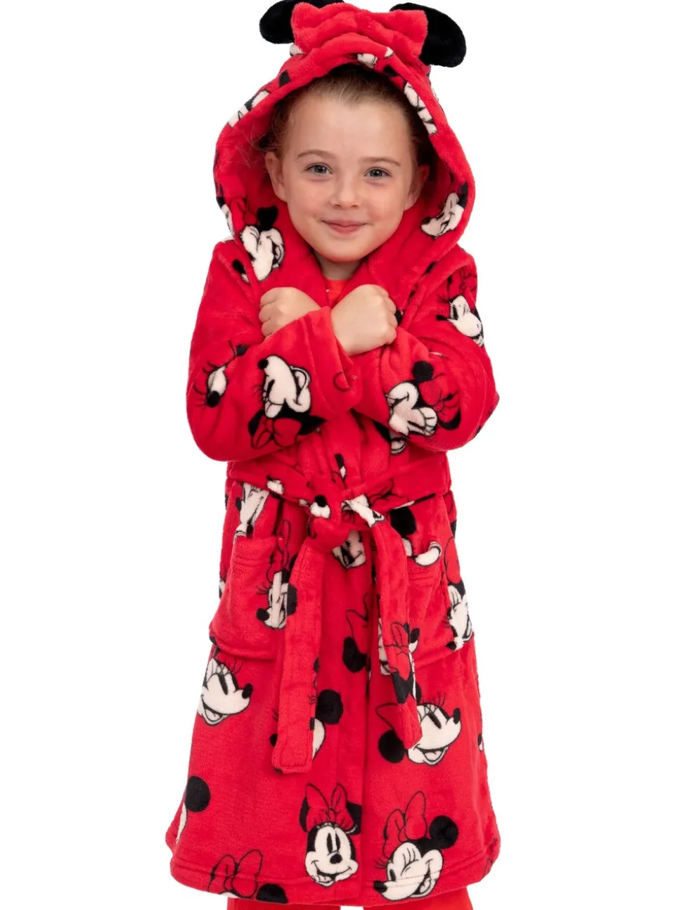 Character Disney Minnie Mouse Dressing 3D Ears And Bow Gown