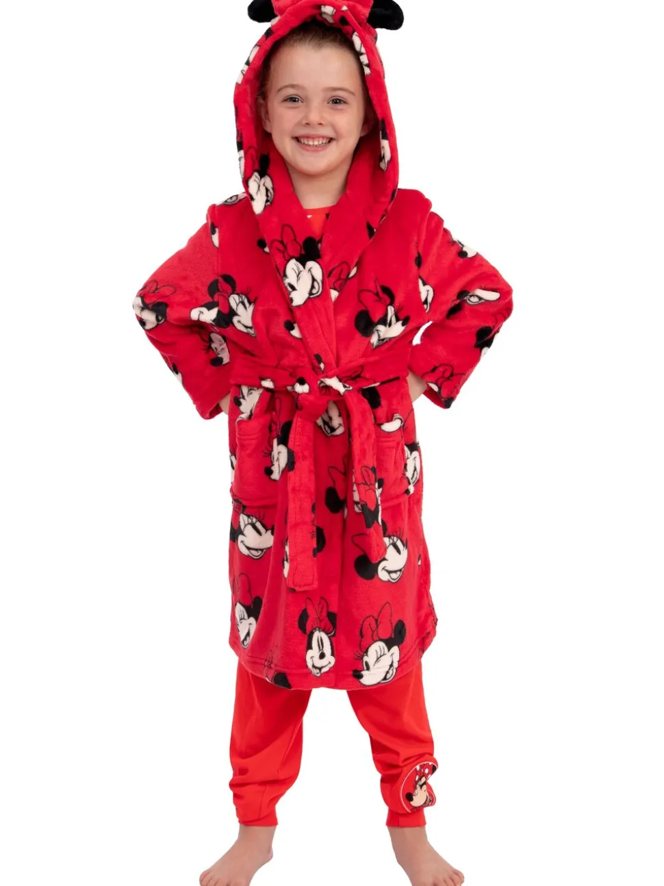 Character Disney Minnie Mouse Dressing 3D Ears And Bow Gown