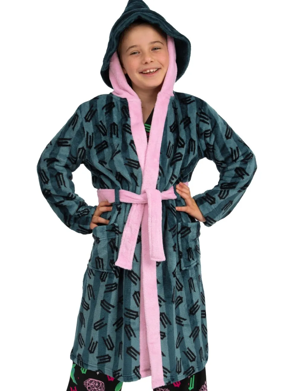 Character Wicked Dressing Gown With Elphaba Witch Hat