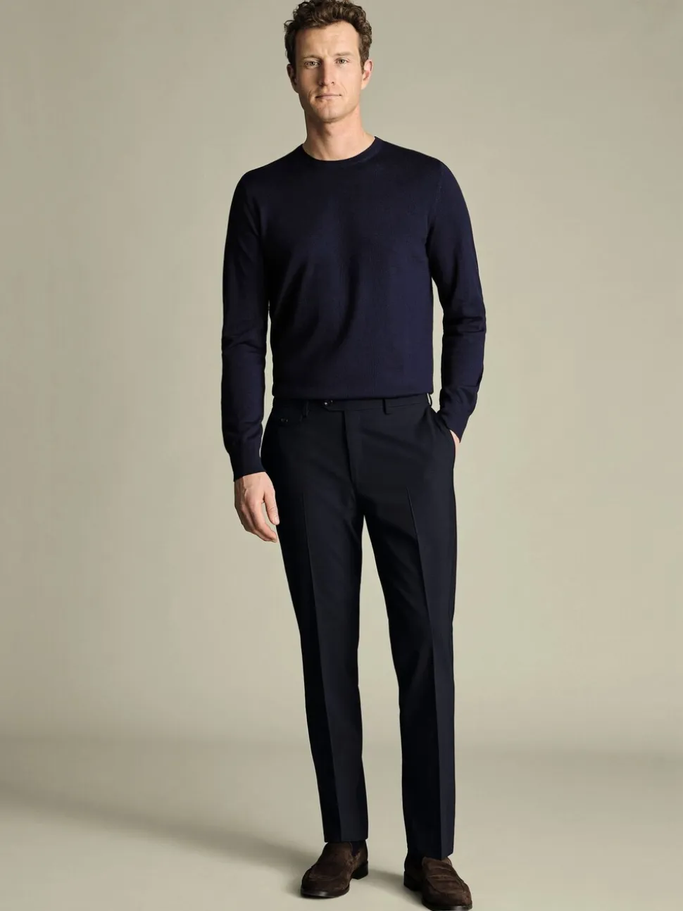 Charles Tyrwhitt - Nette wollen broek