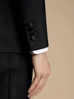 Charles Tyrwhitt - Slim-fit double-breasted diner-kostuum: colbert