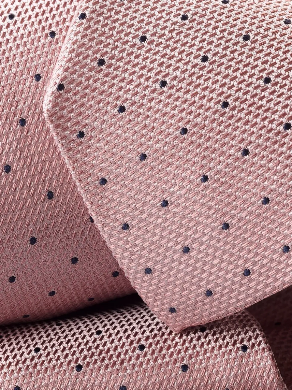 Charles Tyrwhitt - Vlekbestendige zijden stropdas met stippen
