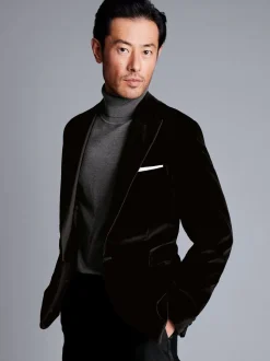 Charles Tyrwhitt Italiaans jasje van 100% katoen met klassieke pasvorm