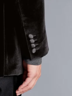 Charles Tyrwhitt Italiaans jasje van 100% katoen met klassieke pasvorm