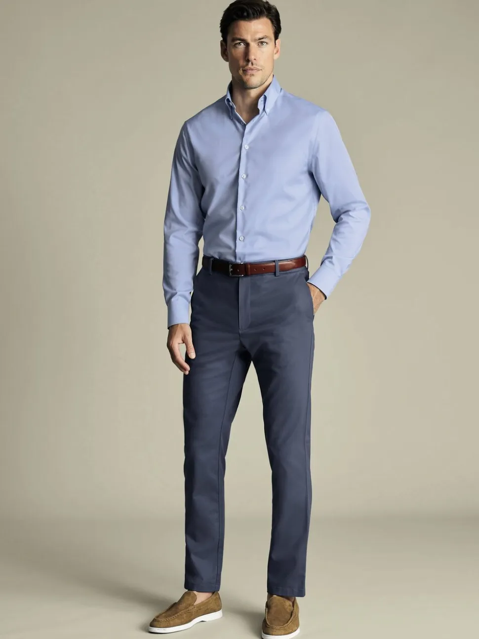 Charles Tyrwhitt Slim Fit Smart Casual Chino Trousers