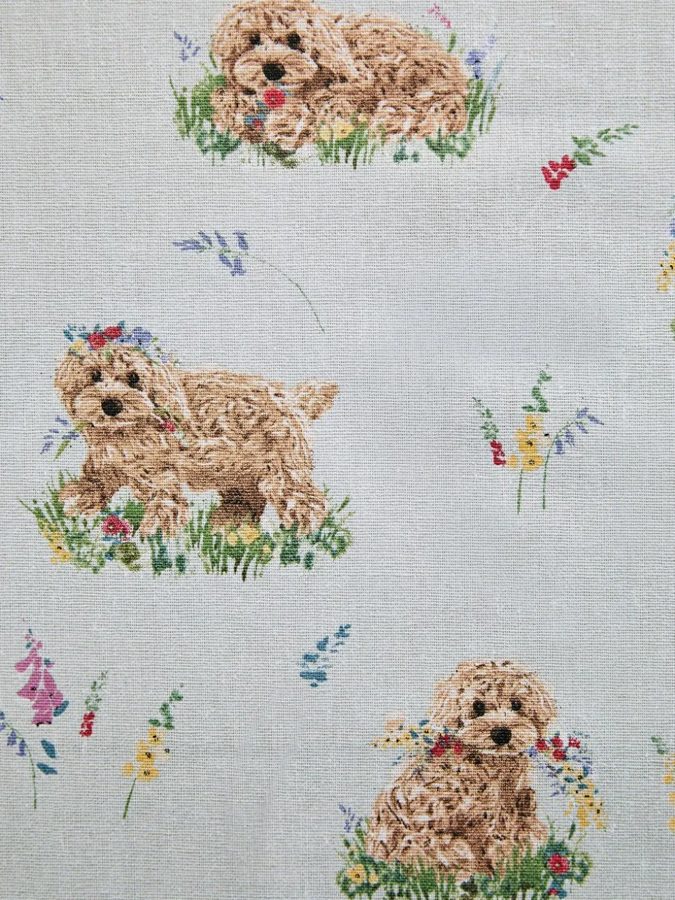 Charlie the Cockapoo schoon te vegen tafelkleed