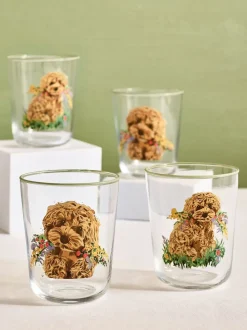 Charlie the Cockapoo Tumbler-glazen set van 4