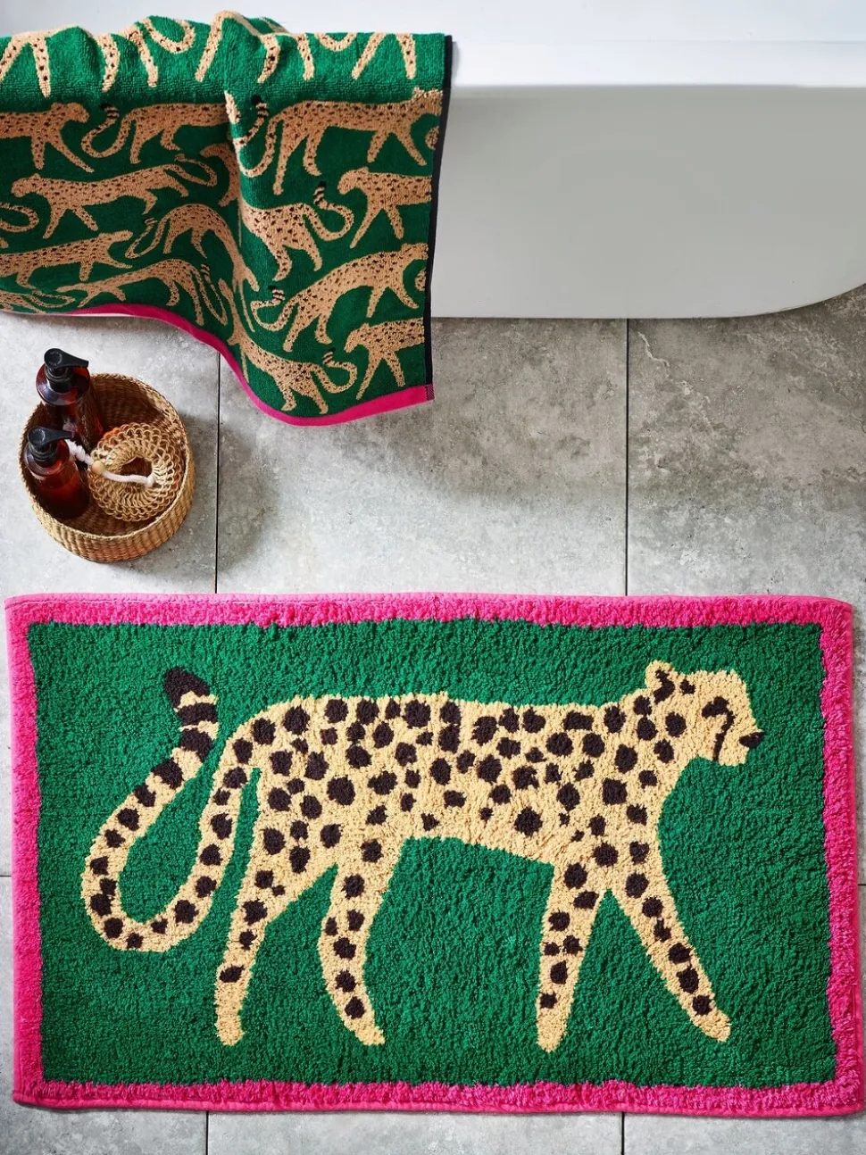 Cheetah dierenprint mat