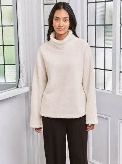 Chelsea Peers Borg Fleece High Neck Sweatshirt