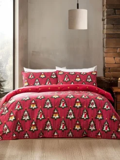 Chelsea Peers Cotton Christmas Tree Stripe Bedding Set