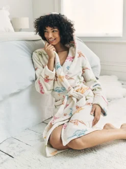 Chelsea Peers Fleece Dinosaur Print Dressing Gown