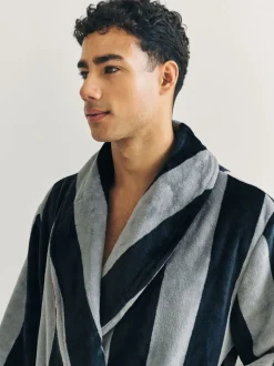 Chelsea Peers Fleece Stripe Dressing Gown