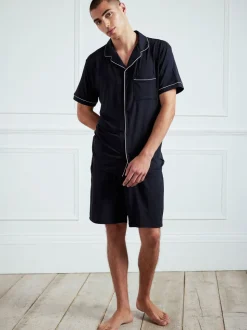 Chelsea Peers TENCEL™ modal pyjamaset met korte mouwen en knopen