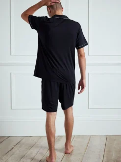 Chelsea Peers TENCEL™ modal pyjamaset met korte mouwen en knopen