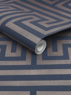 Chic Geometric Fretwork 10M Wallpaper