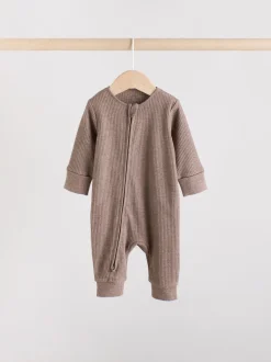 Chocoladebruin - 3 Pack Baby slaappakken (0mnd-3jr)