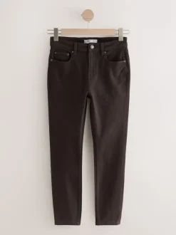Chocoladebruin - Authentieke relaxed skinny jeans
