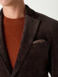 Chocoladebruin - Corduroy blazer