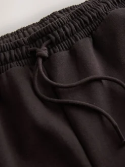 Chocoladebruin - Essentiële jersey joggingbroek met manchetten