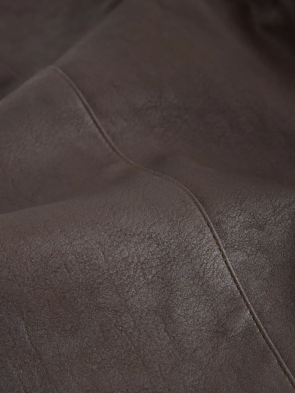 Chocoladebruin - Faux Leather Flared Trousers