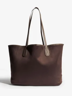 Chocoladebruin - Friends Like These Faux Suede Soft Tote Bag
